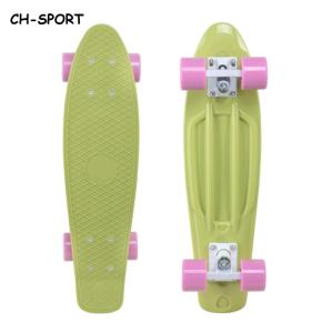 Lime Mini Cruiser Plastic Skateboard