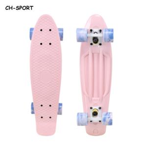 Lotus Mini Cruiser Plastic Skateboard