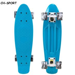 Blue Mini Cruiser Plastic Skateboard