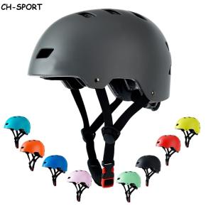 Gray Bike Skateboard Helmet